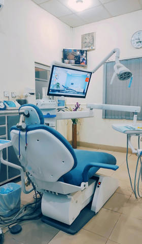 Orthodontic treatment in progress